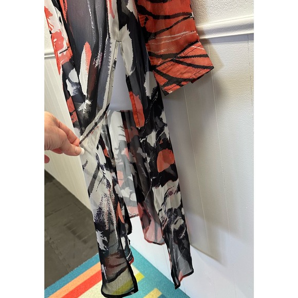 V559, NWT! Liverpool Los Angeles Women’s Sz M Multi-color Button Up Hi-Lo Length - Picture 11 of 16